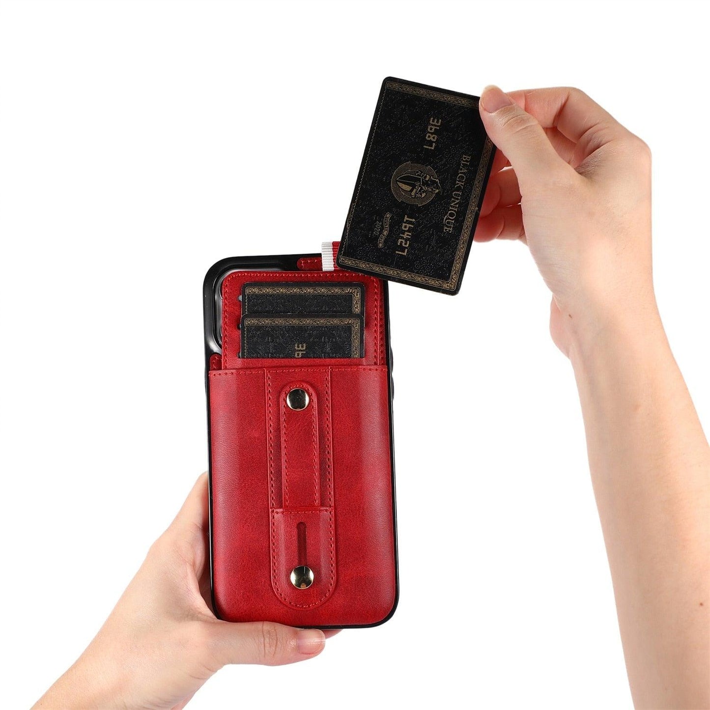 Coque de téléphone en cuir PU premium pour iPhone 14/13/12/11 Series