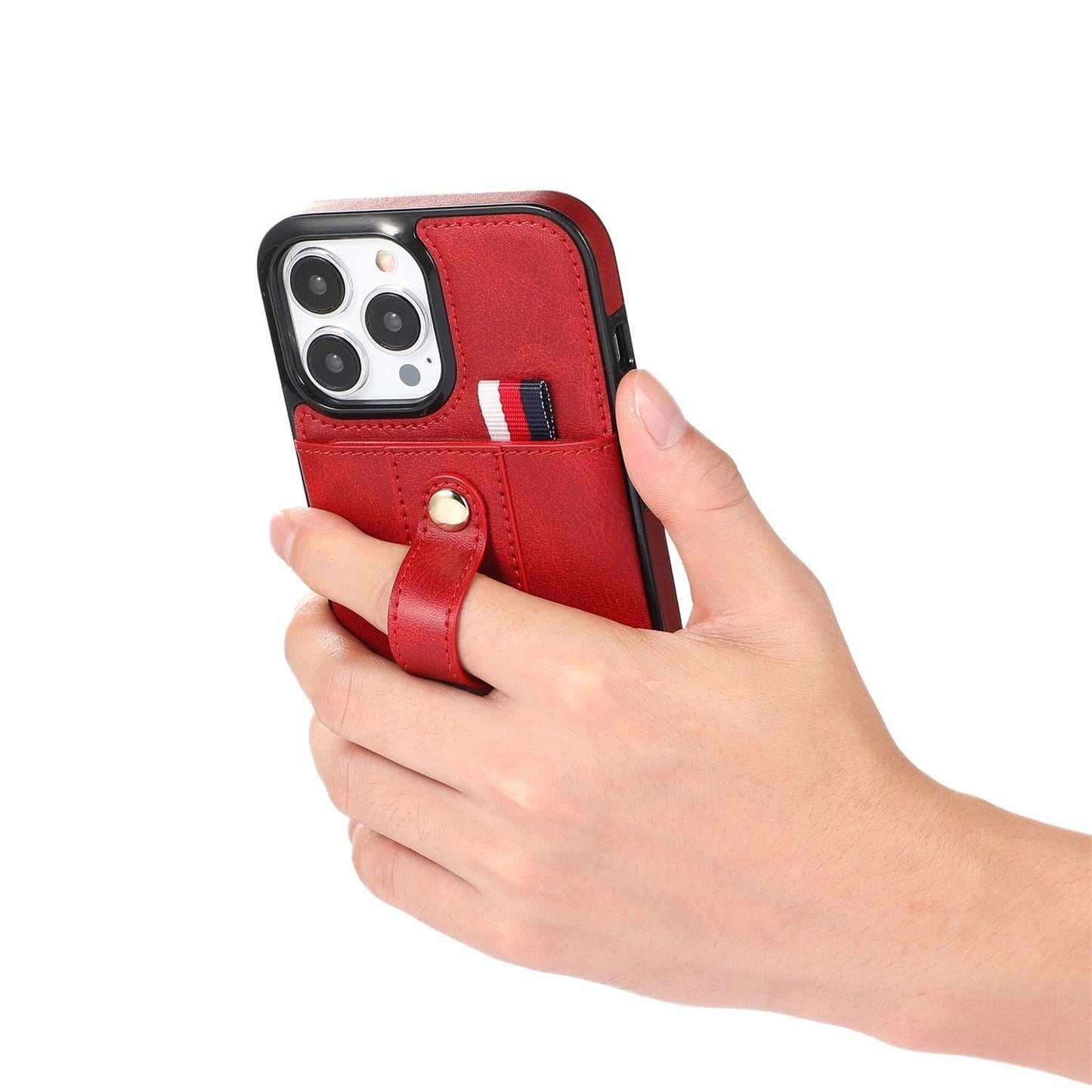 Coque de téléphone en cuir PU premium pour iPhone 14/13/12/11 Series