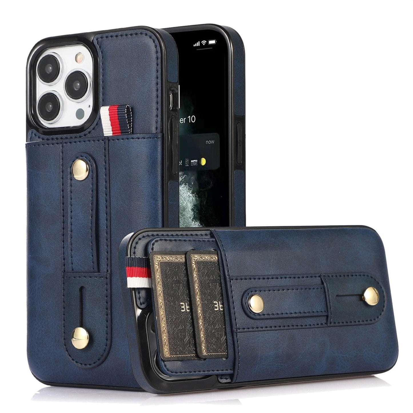 Coque de téléphone en cuir PU premium pour iPhone 14/13/12/11 Series