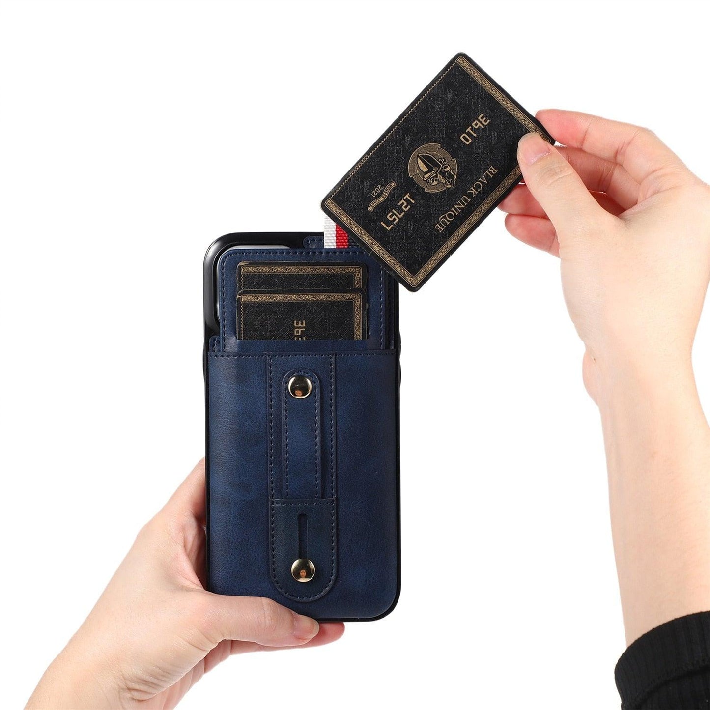Coque de téléphone en cuir PU premium pour iPhone 14/13/12/11 Series