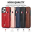 Coque de téléphone en cuir PU premium pour iPhone 14/13/12/11 Series