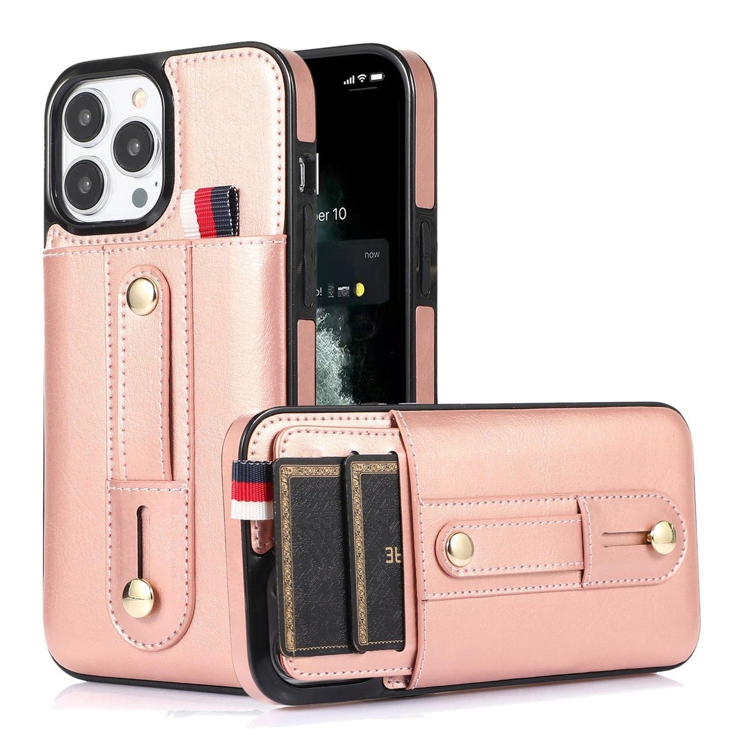 Coque de téléphone en cuir PU premium pour iPhone 14/13/12/11 Series