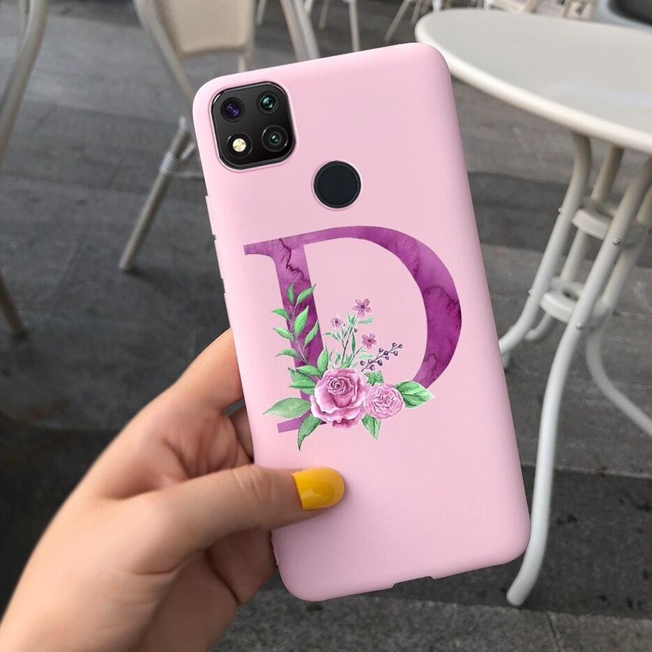 Luxury Alphabet Case for Xiaomi Redmi 9C - Shockproof & Stylish
