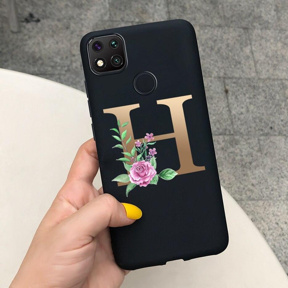 Luxury Alphabet Case for Xiaomi Redmi 9C - Shockproof & Stylish