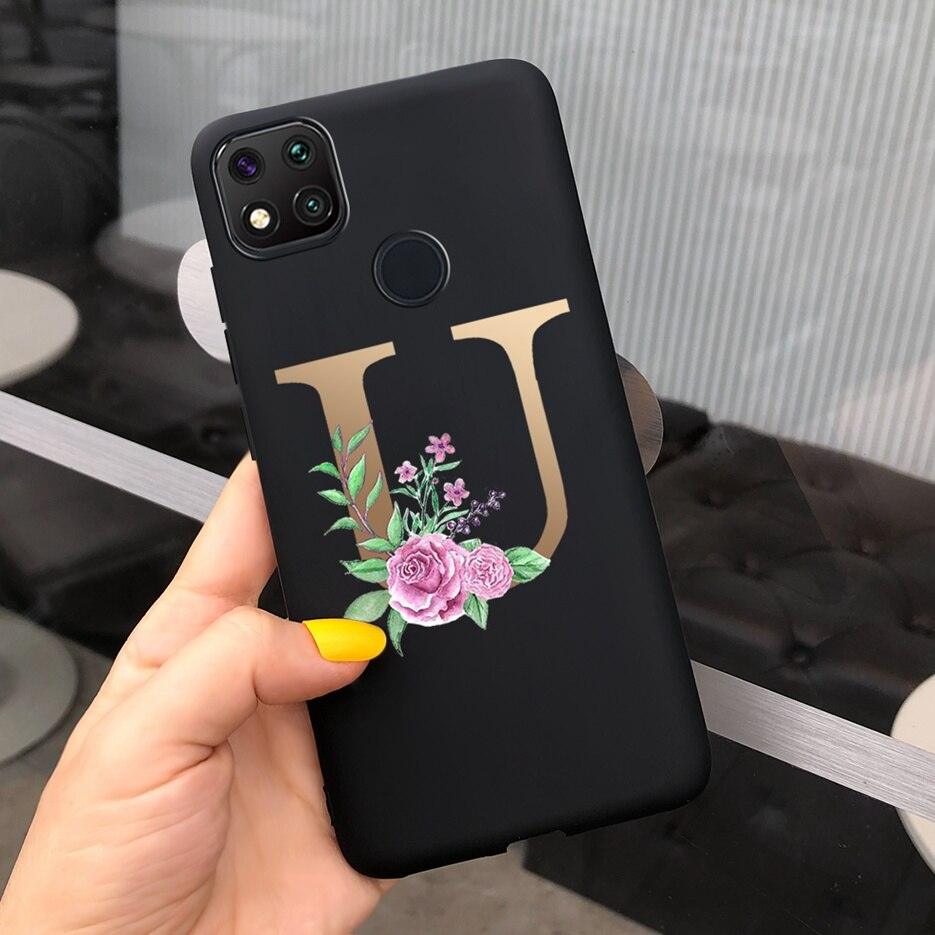 Luxury Alphabet Case for Xiaomi Redmi 9C - Shockproof & Stylish