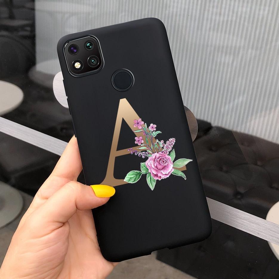 Luxury Alphabet Case for Xiaomi Redmi 9C - Shockproof & Stylish