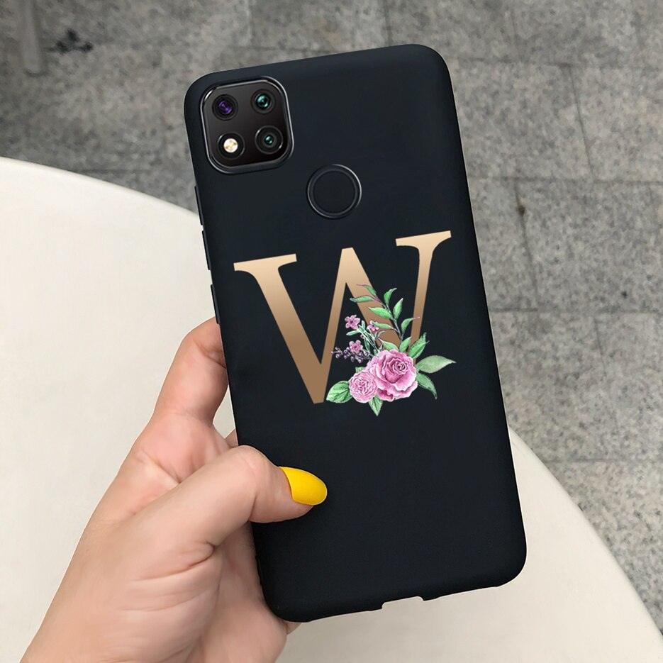 Luxury Alphabet Case for Xiaomi Redmi 9C - Shockproof & Stylish