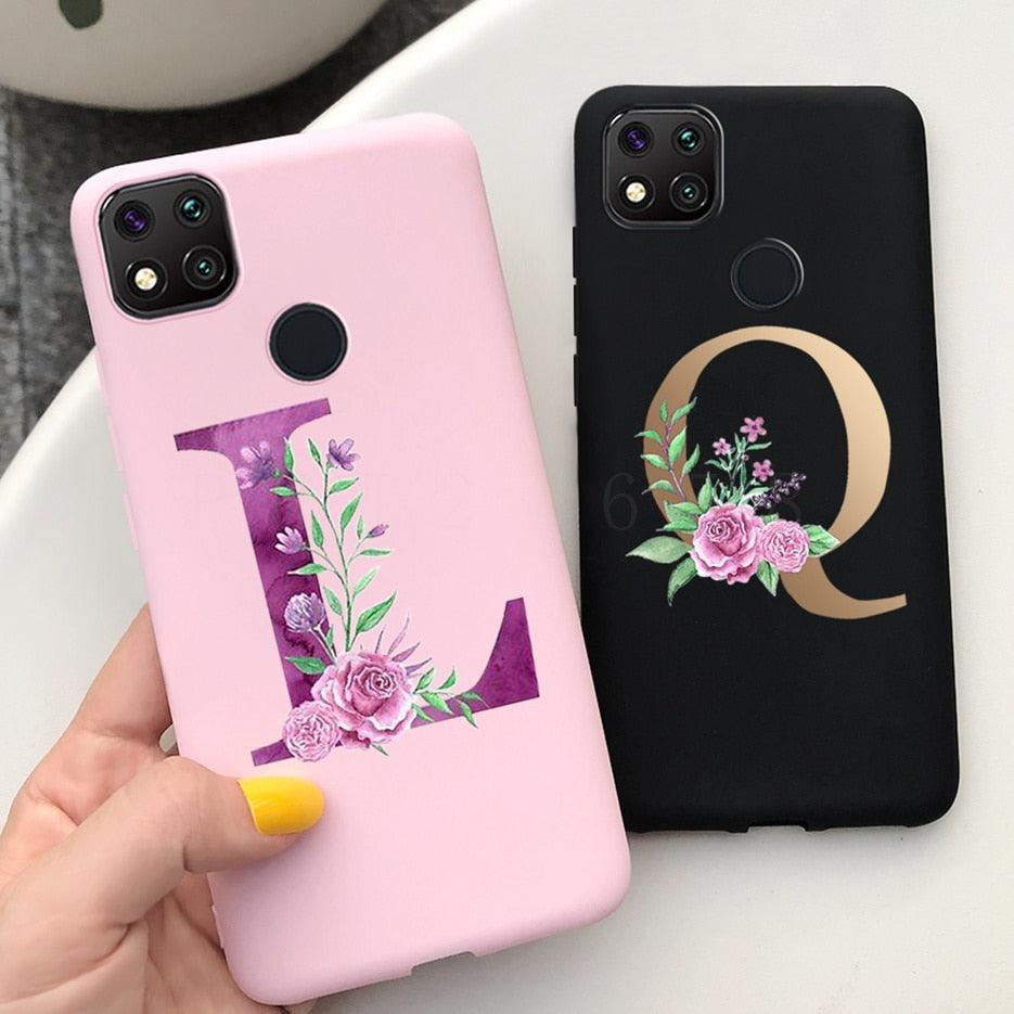 Luxury Alphabet Case for Xiaomi Redmi 9C - Shockproof & Stylish
