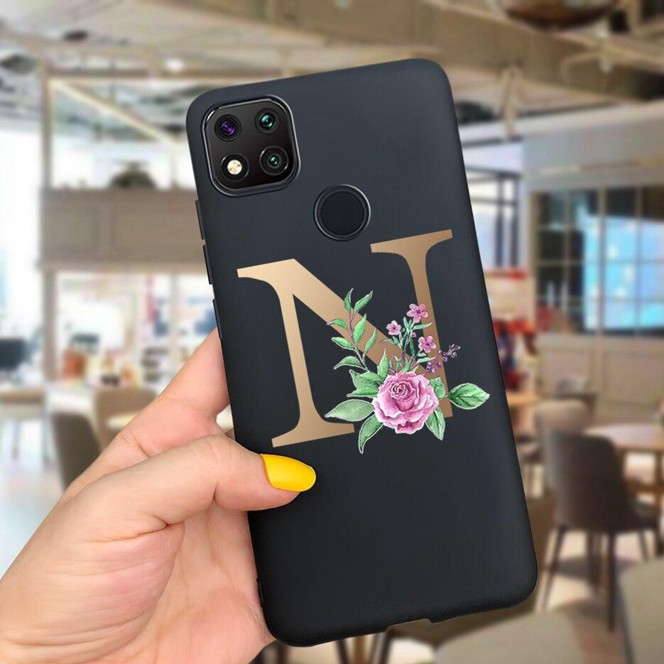 Luxury Alphabet Case for Xiaomi Redmi 9C - Shockproof & Stylish