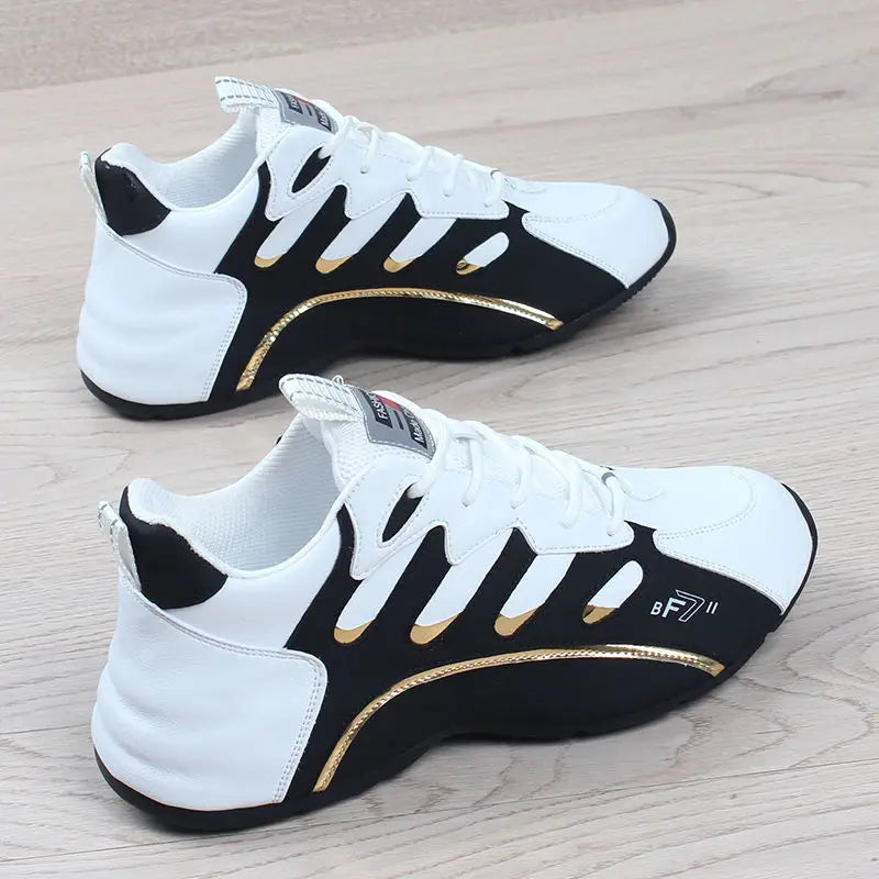 Premium Men's Leather Sneakers for Casual and Sporty Looks
