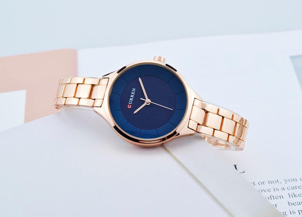 Reloj de Mujer Elegante en Oro Rosa - Diseño de Acero Inoxidable Premium