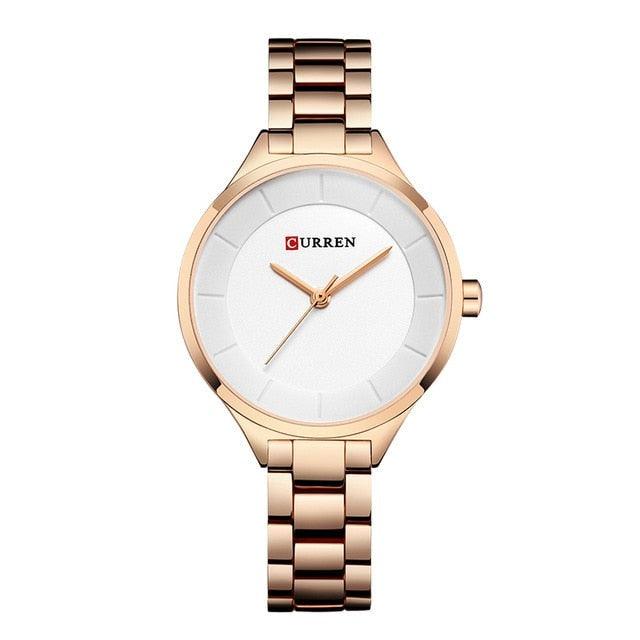 Reloj de Mujer Elegante en Oro Rosa - Diseño de Acero Inoxidable Premium