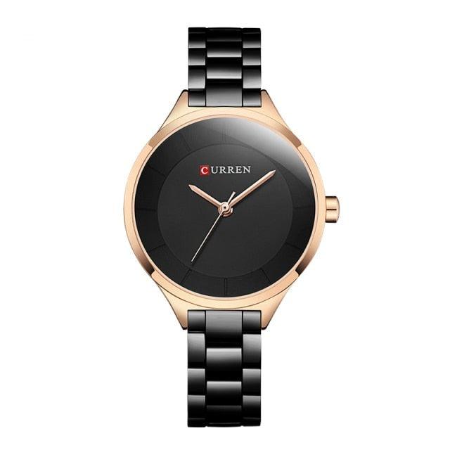 Reloj de Mujer Elegante en Oro Rosa - Diseño de Acero Inoxidable Premium