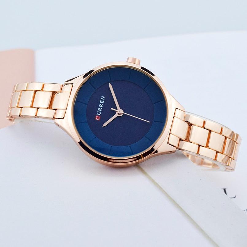 Reloj de Mujer Elegante en Oro Rosa - Diseño de Acero Inoxidable Premium