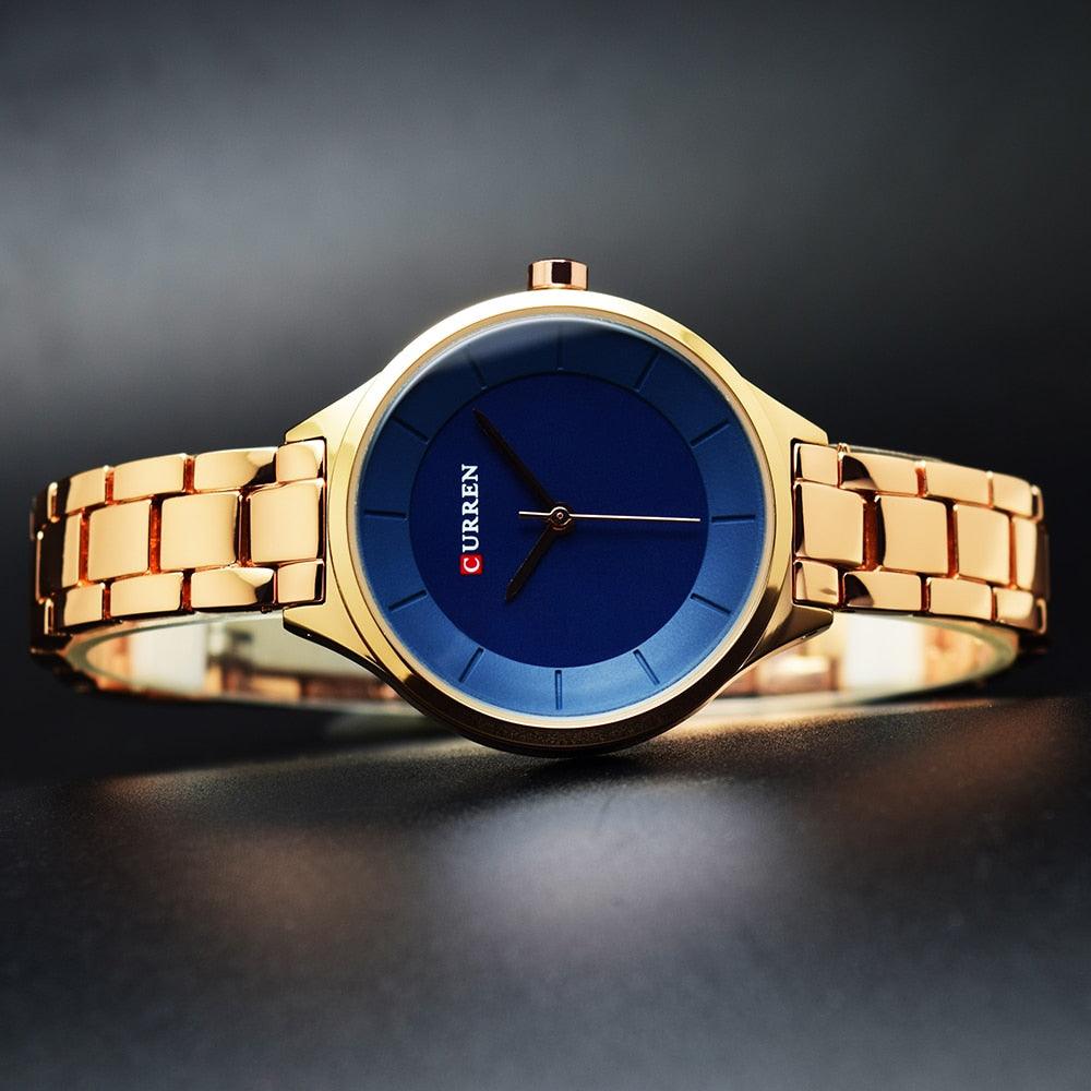 Reloj de Mujer Elegante en Oro Rosa - Diseño de Acero Inoxidable Premium