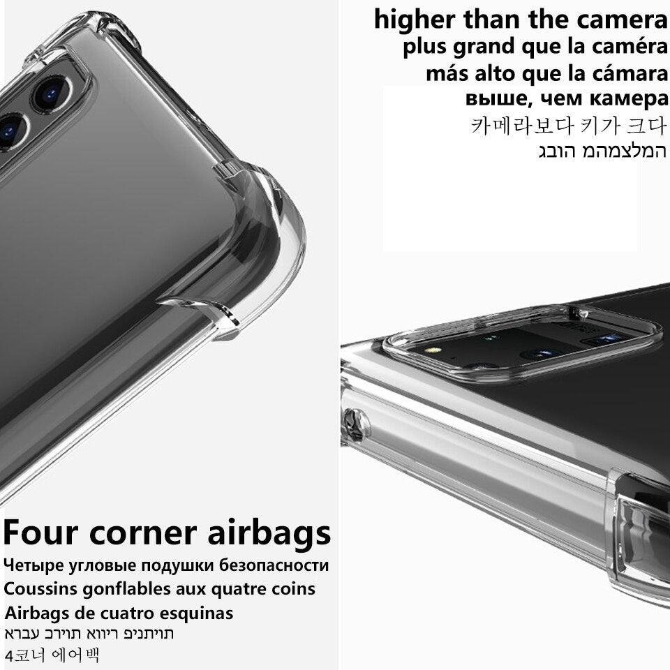 Coque en silicone transparent de luxe pour la série Xiaomi Mi
