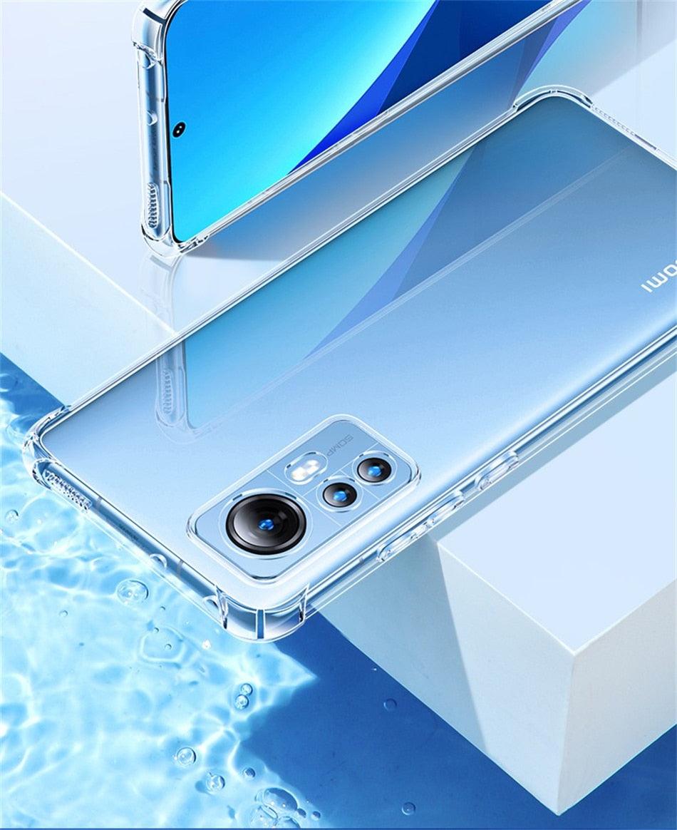 Coque en silicone transparent de luxe pour la série Xiaomi Mi