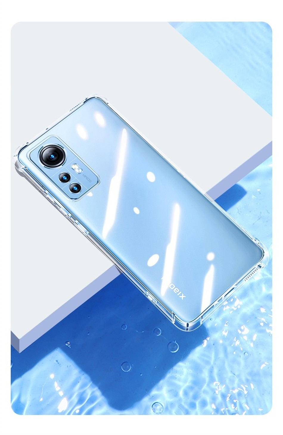 Coque en silicone transparent de luxe pour la série Xiaomi Mi