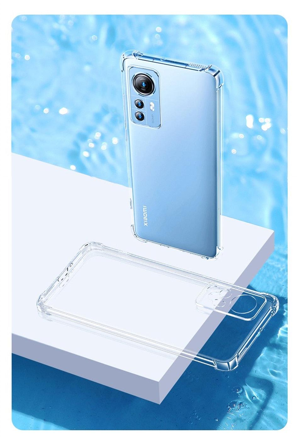 Coque en silicone transparent de luxe pour la série Xiaomi Mi