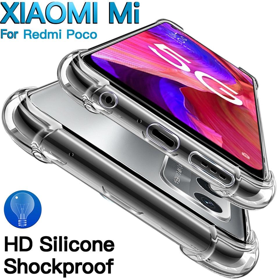 Coque en silicone transparent de luxe pour la série Xiaomi Mi