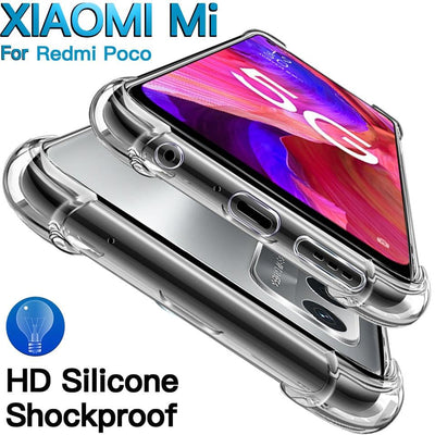 Luxury Silicone Clear Case for Xiaomi Mi Series