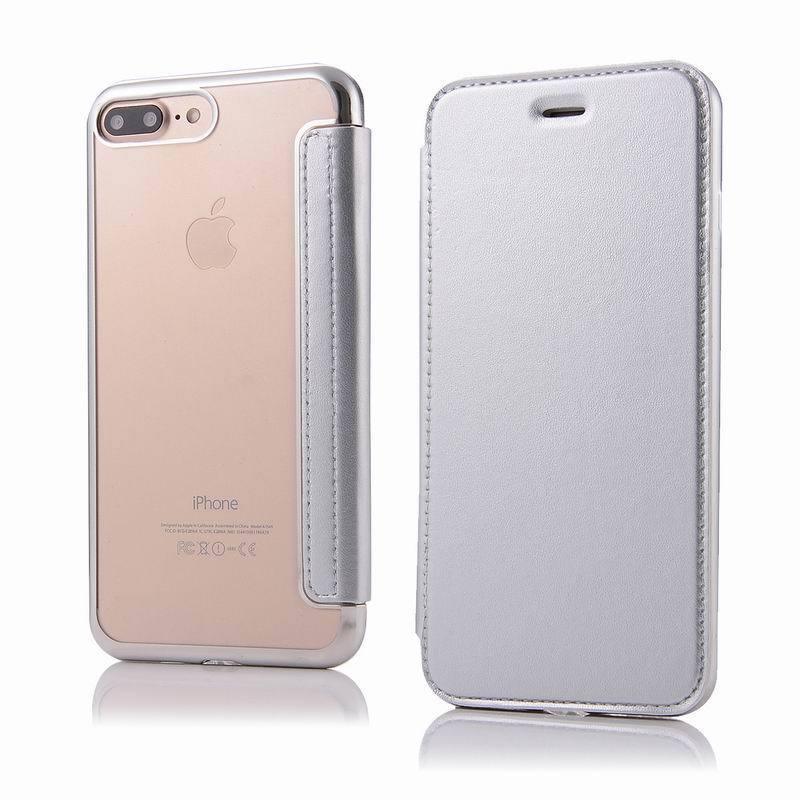 Étui à rabat en cuir slim de luxe pour iPhone 14 Pro