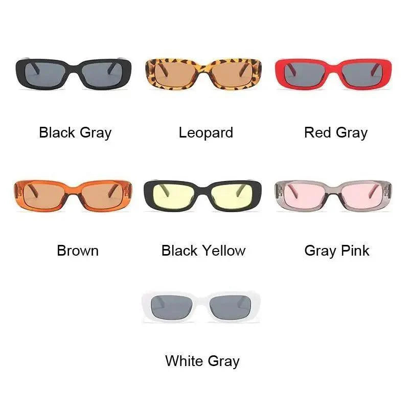 Luxury Retro Square Black Sunglasses for Women