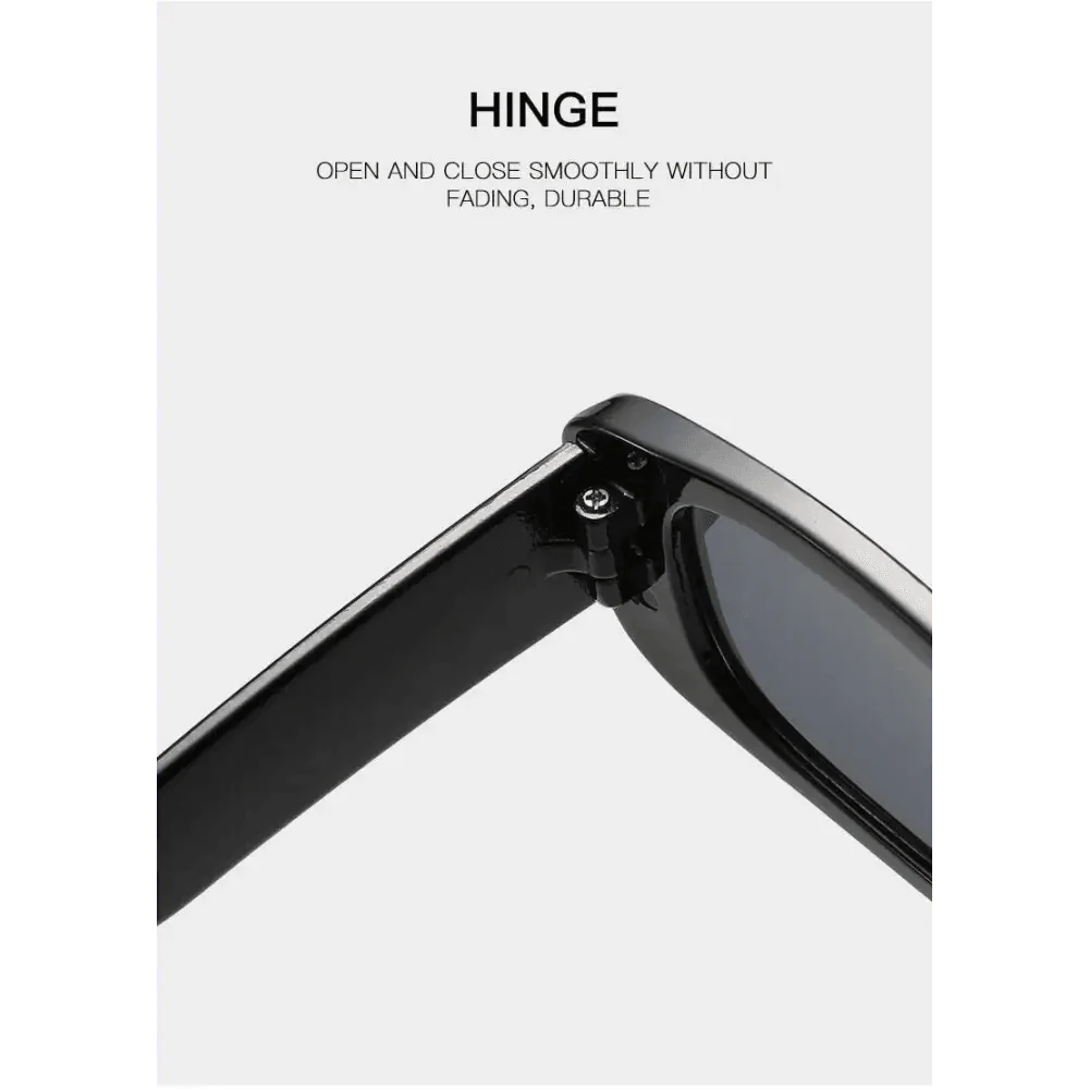 Luxury Retro Square Black Sunglasses for Women