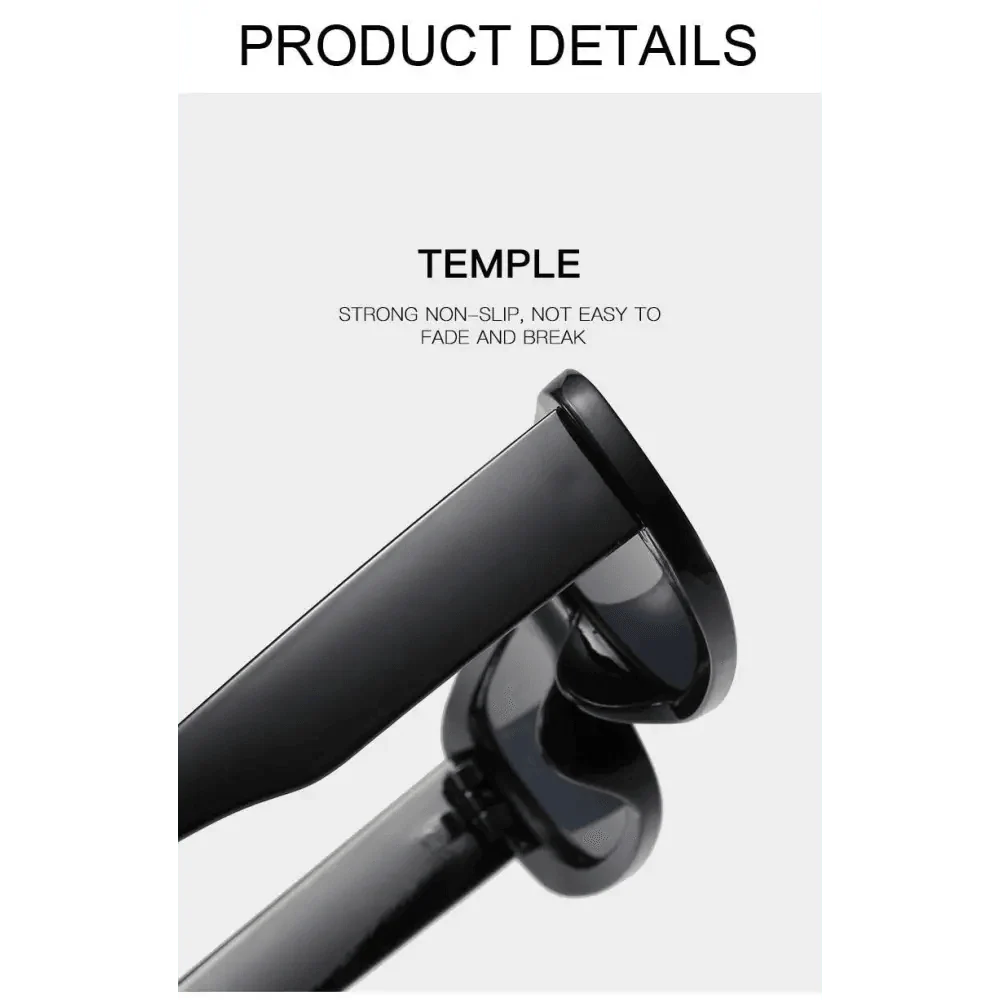 Luxury Retro Square Black Sunglasses for Women