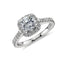 Bague de fiançailles en cristal élégant pour femmes