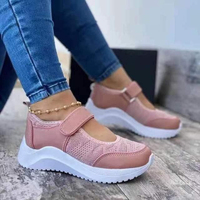 Luxury Summer Red Women's Sneakers - Breathable & Comfortable