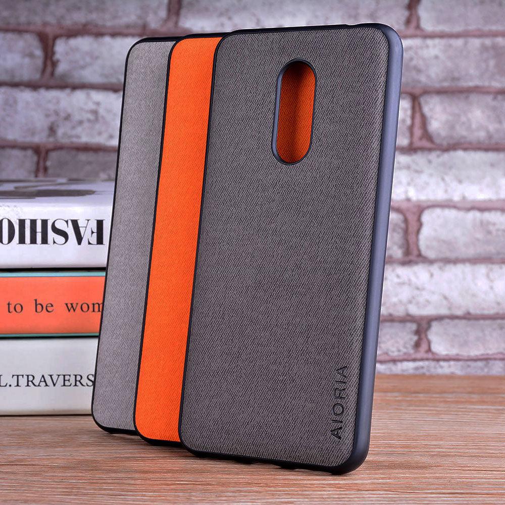 Luxury Textile Leather Phone Case for Xiaomi Redmi 5 & 5 Plus