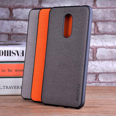 Coque de téléphone en cuir textile de luxe pour Xiaomi Redmi 5 et 5 Plus