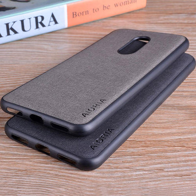 Coque de téléphone en cuir textile de luxe pour Xiaomi Redmi 5 et 5 Plus
