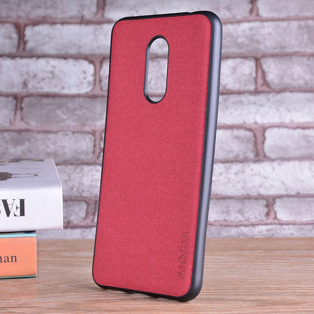 Luxury Textile Leather Phone Case for Xiaomi Redmi 5 & 5 Plus