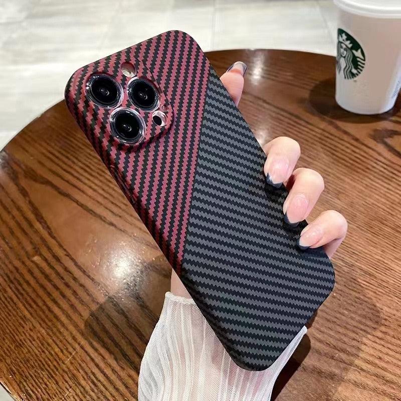 Sleek Ultra-Slim Classic Texture iPhone Case - Shockproof & Lightweight - Korvel