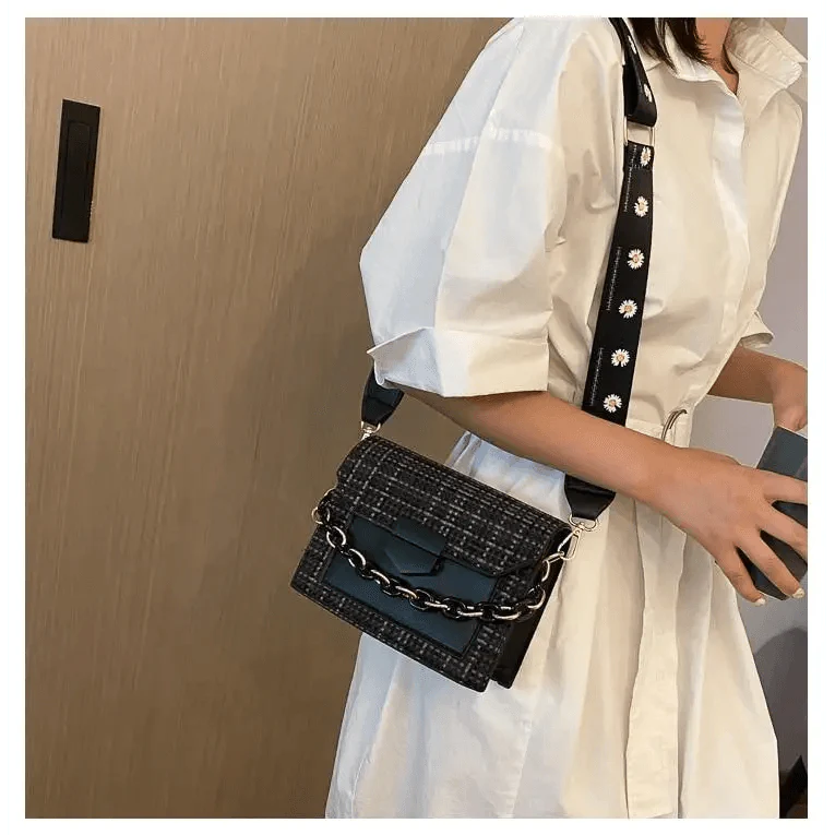 Chic Wide Strap Shoulder Bags for Women - Designer Handbags & Crossbody Purses - Korvel