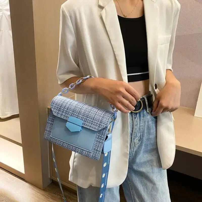 Chic Wide Strap Shoulder Bags for Women - Designer Handbags & Crossbody Purses - Korvel
