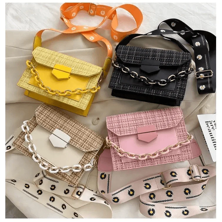 Chic Wide Strap Shoulder Bags for Women - Designer Handbags & Crossbody Purses - Korvel