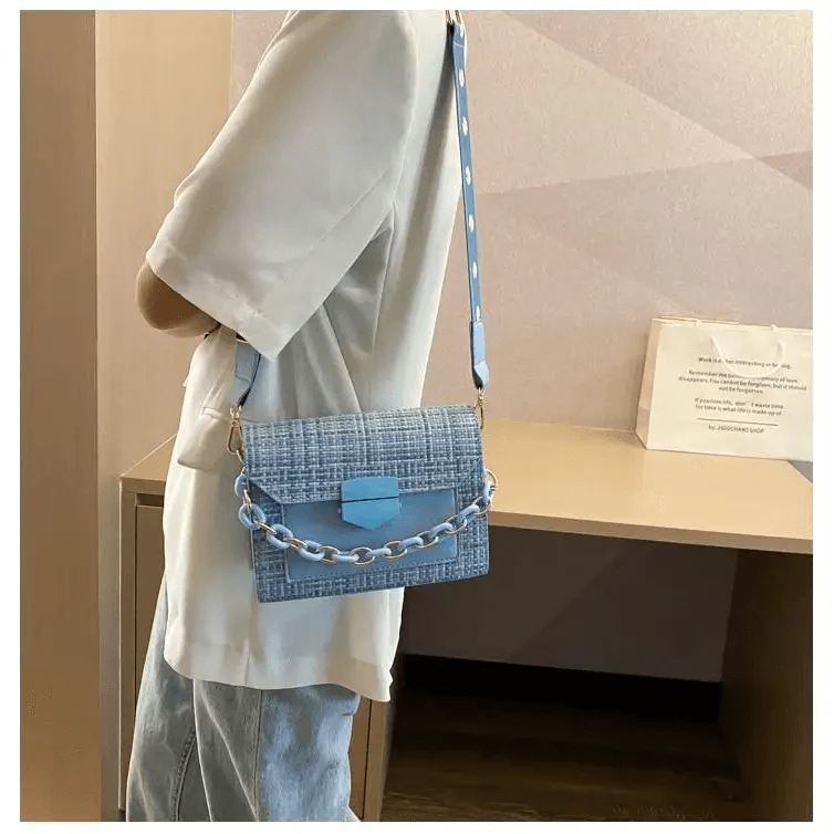 Chic Wide Strap Shoulder Bags for Women - Designer Handbags & Crossbody Purses - Korvel