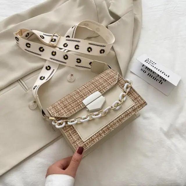Chic Wide Strap Shoulder Bags for Women - Designer Handbags & Crossbody Purses - Korvel