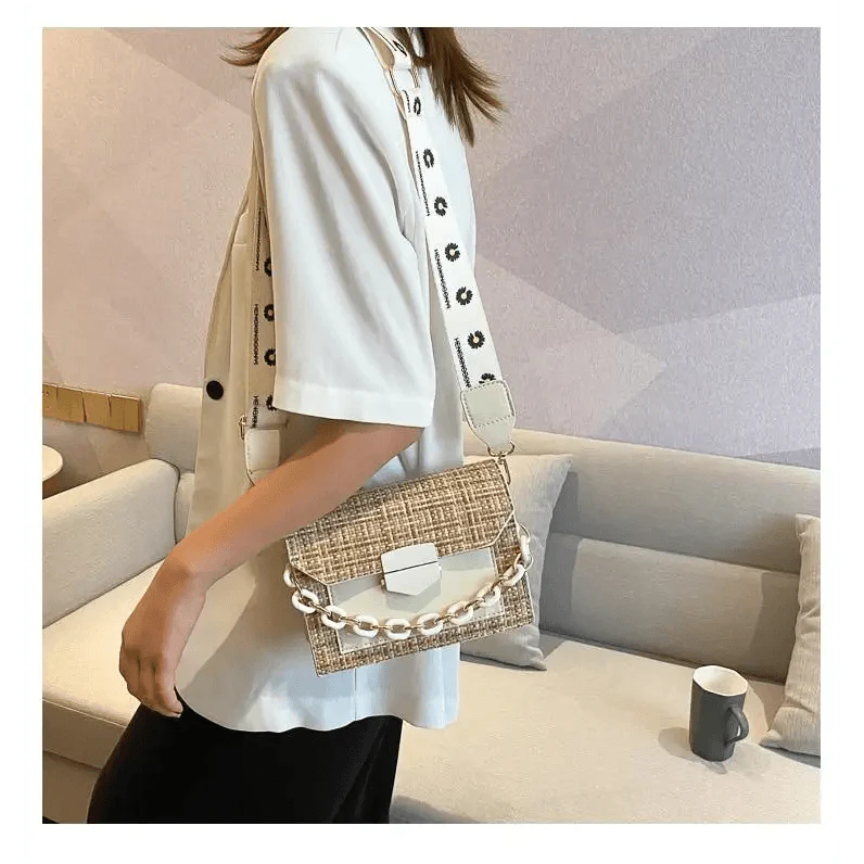 Chic Wide Strap Shoulder Bags for Women - Designer Handbags & Crossbody Purses - Korvel