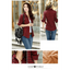 Chic Winter Plaid Jacket for Women - Cozy Velvet Style - Korvel