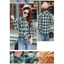 Chic Winter Plaid Jacket for Women - Cozy Velvet Style - Korvel