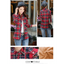 Chic Winter Plaid Jacket for Women - Cozy Velvet Style - Korvel