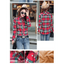 Chic Winter Plaid Jacket for Women - Cozy Velvet Style - Korvel