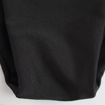 Conjunto de Bikini Negro de Cintura Alta de Lujo para Mujeres
