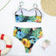 Ensemble de bikini noir taille haute de luxe pour femmes