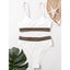 Ensemble de bikini noir taille haute de luxe pour femmes