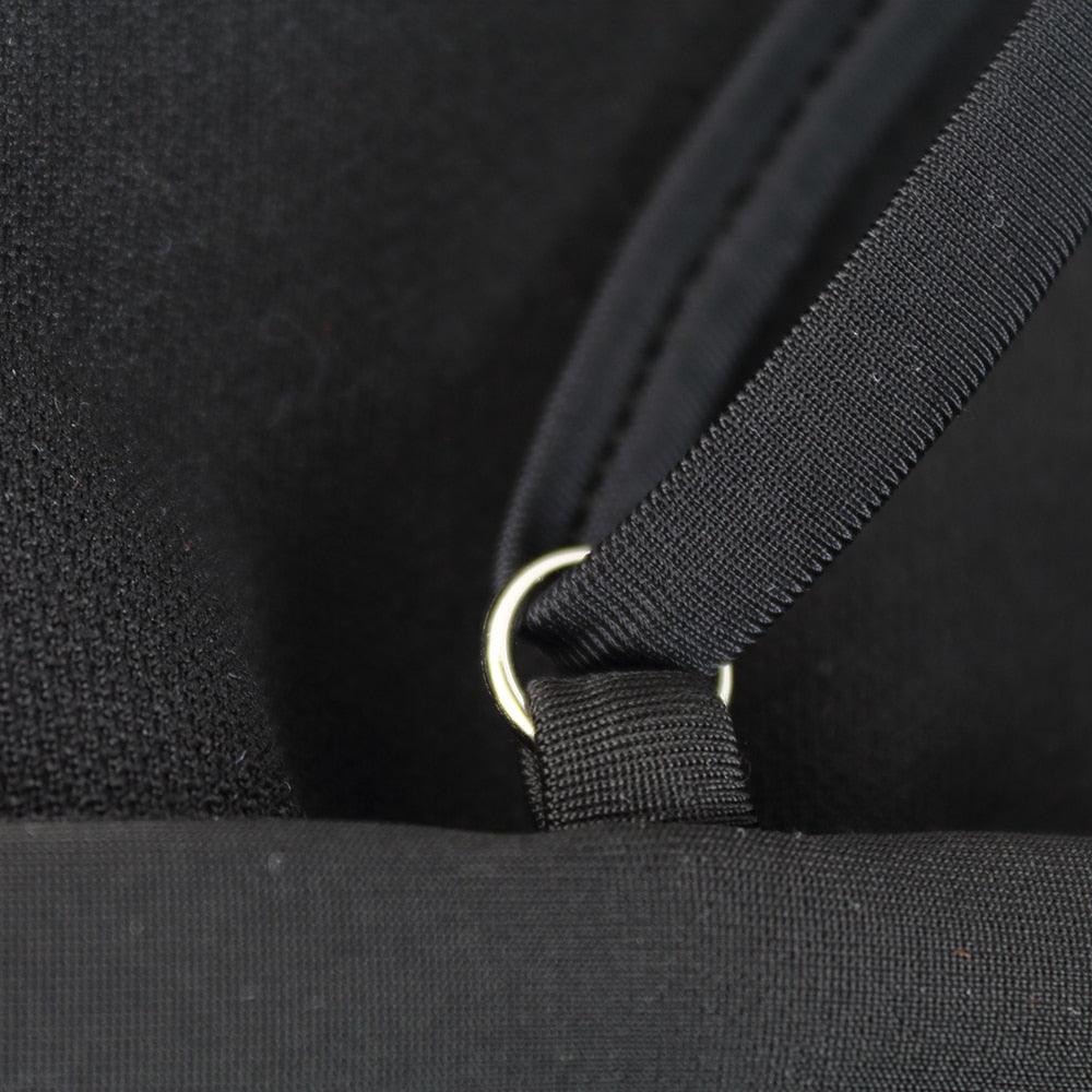 Ensemble de bikini noir taille haute de luxe pour femmes